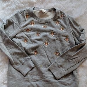 Kate Spade Rhinestone embellished top small